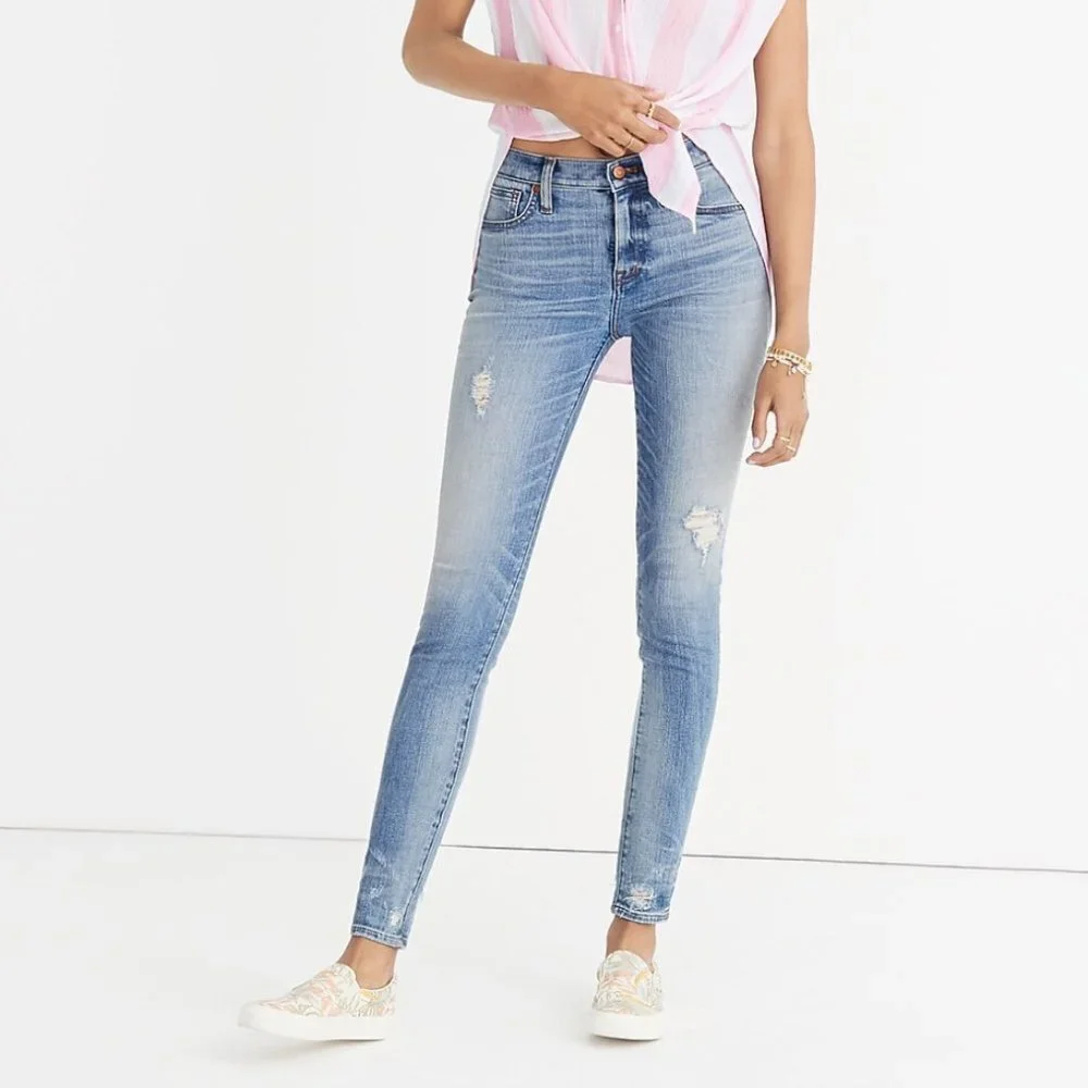 2/$30 Madewell 9 High Riser Skinny Skinny Jeans 27